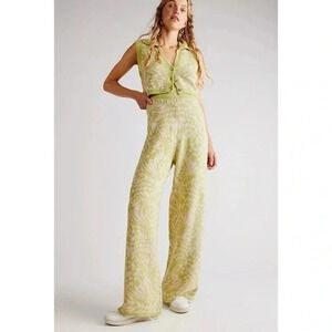 NWT For Love and Lemons Simone Sweater Set Vest Pants Flare High Rise 2 Piece